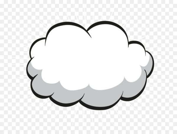 Облачко мультяшное