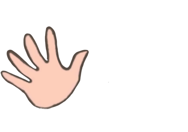 Рука без фона нарисованная