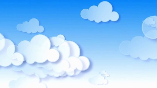 Небо облака мультяшные