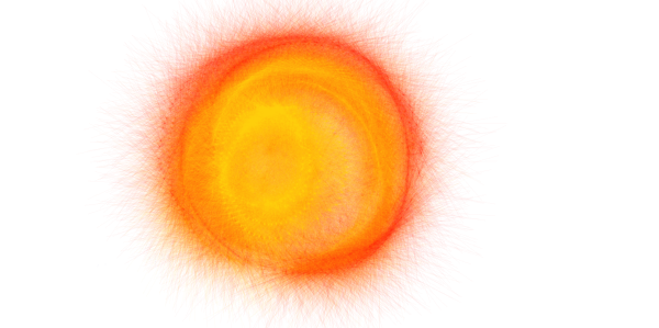 Солнце на прозрачном фоне