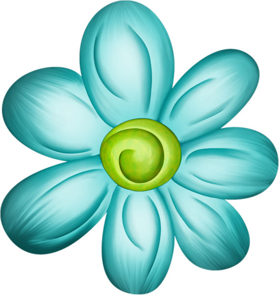 Цветочки мультяшные