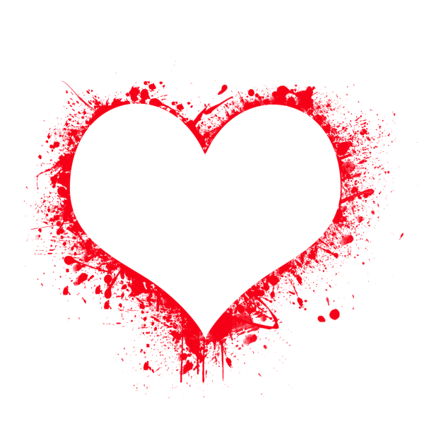 Сердце на белом фоне