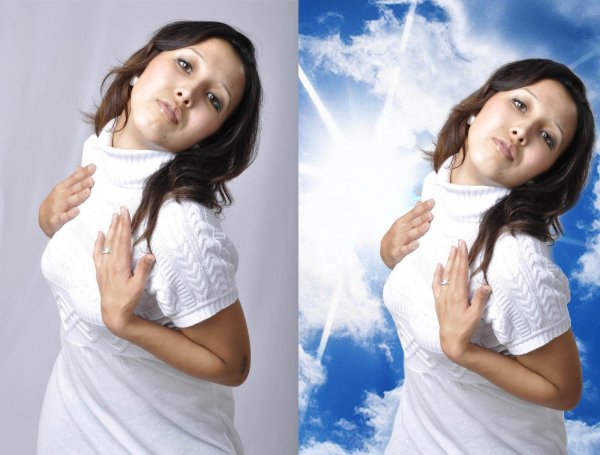 Изменение заднего фона