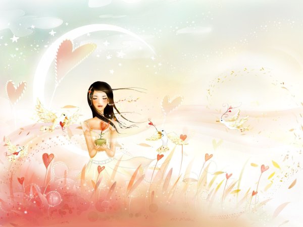 Красивый фон для девушки