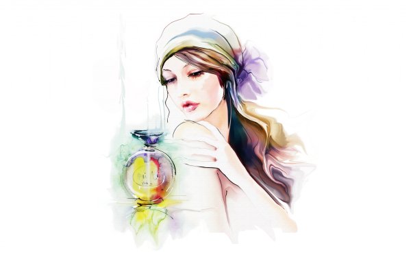 Девушка с духами