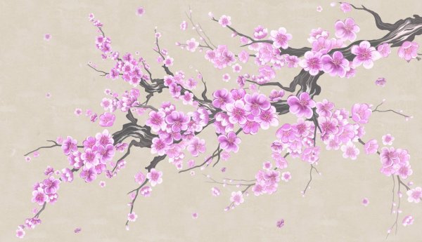 Фреска «ветви Сакуры