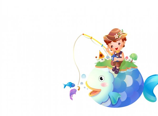 Фон для презентации рыбалка