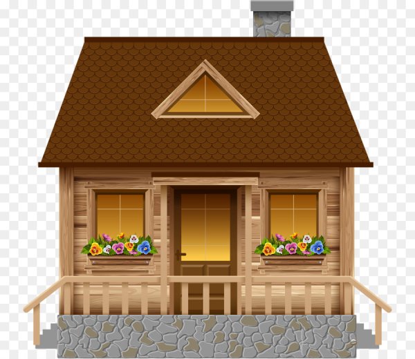 Домик на прозрачном фоне