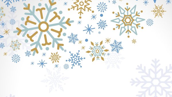 Фон снежинки