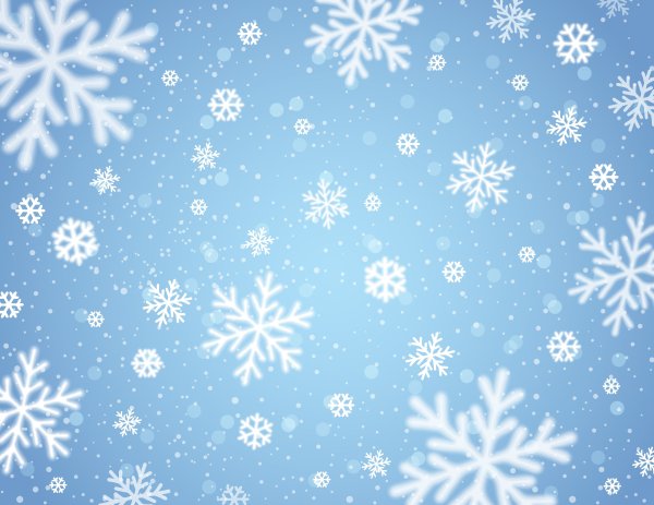 Снежный фон