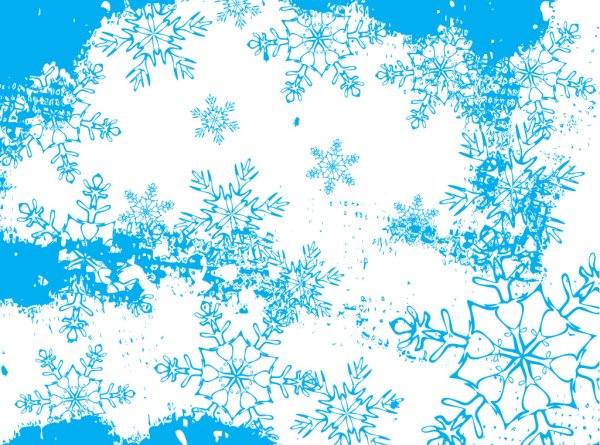 Новогодний фон снежинки