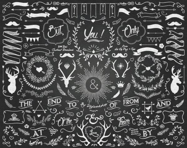 Текстура доски с мелом