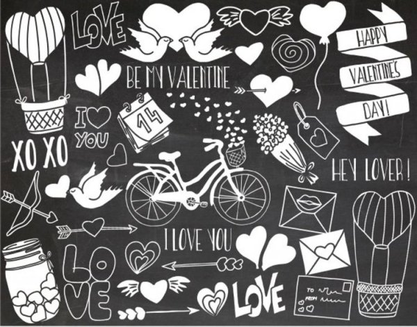 Рисунки мелом