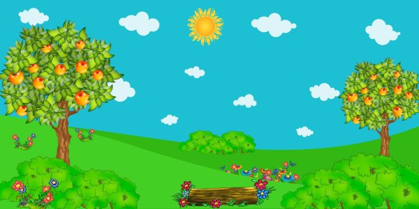 Сказочная Поляна с деревом