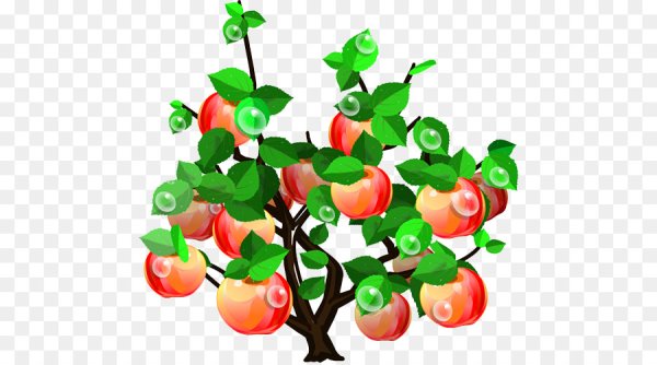 Стикер яблочное дерево