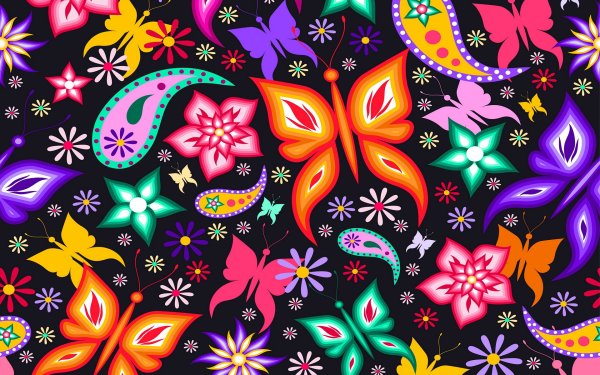 Разноцветные узоры