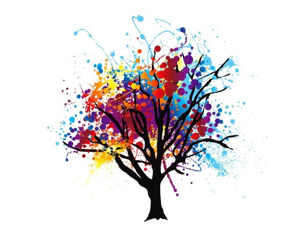 Дерево Графика цветная