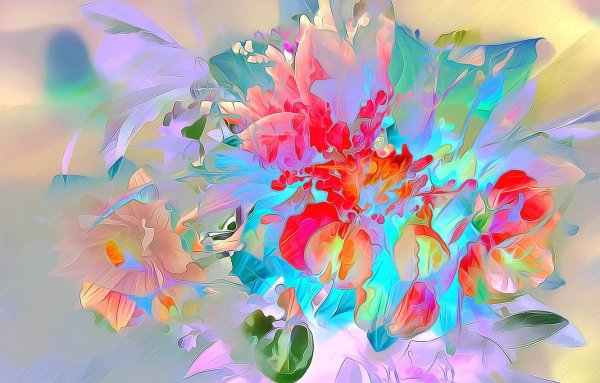 Цветы абстракция