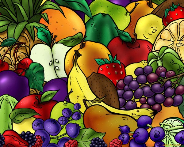 Рисовать фрукты