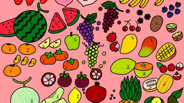 Фрукты фон рисунок