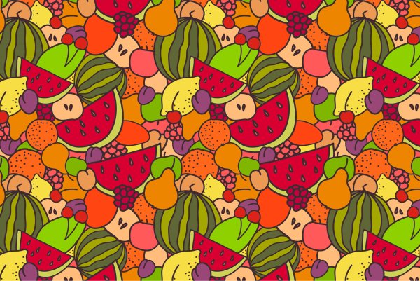 Овощи паттерн вектор