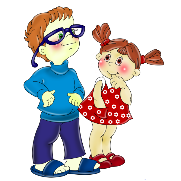 Мальчик и девочка клипарт