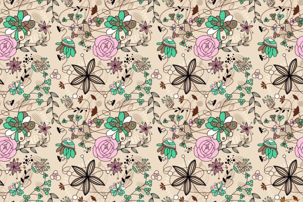 Бесшовный цветочный узор