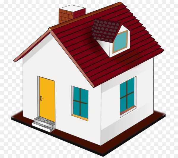 Домик с прозрачным фонов