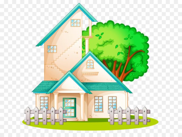 Домик на прозрачном фоне