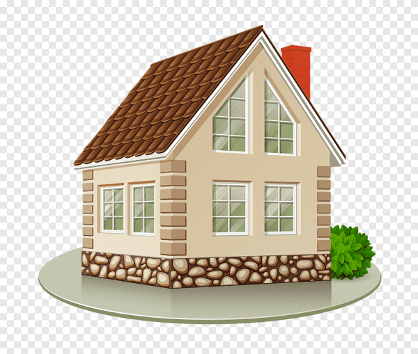 Дом на прозрачном фоне