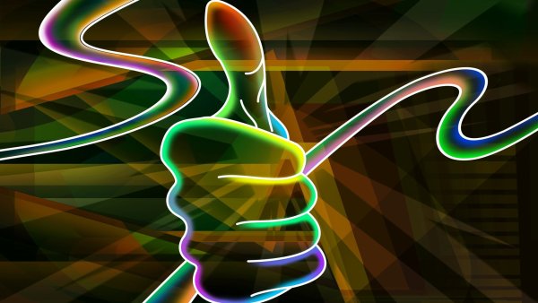 Неоновые обои на телефон