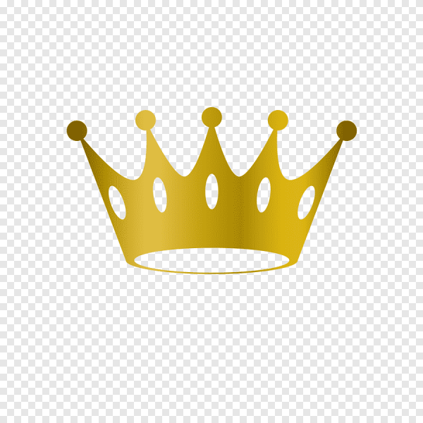 Логотип корона Золотая пятиконечная