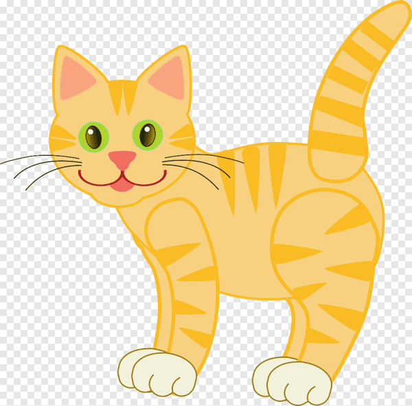 Кошка клипарт на прозрачном фоне