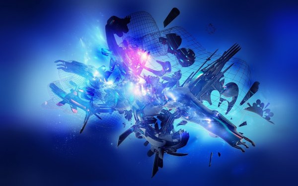 Абстракция в синих тонах