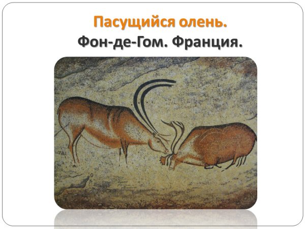 Олень пещера фон-де-Гом Франция