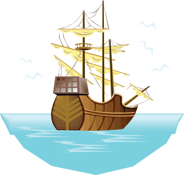 Корабль мультяшный