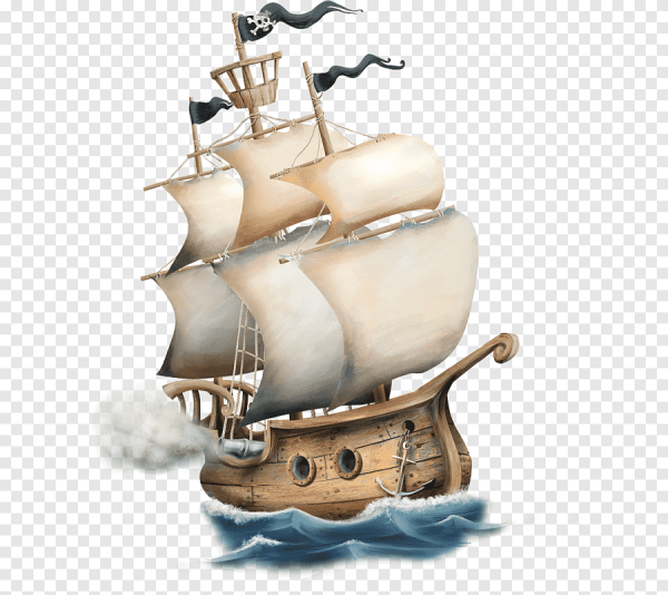 Корабль на белом фоне