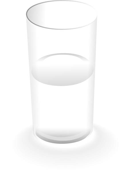 Стакан на прозрачном фоне