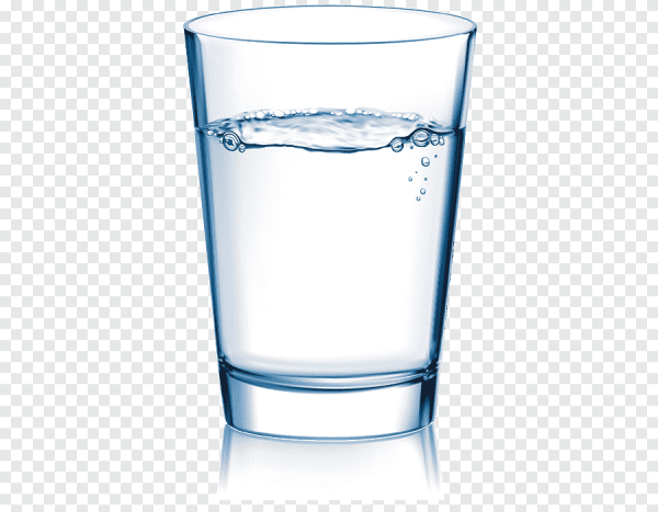Стакан воды без фона