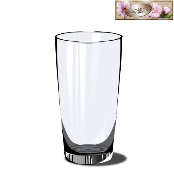 Стакан на прозрачном фоне