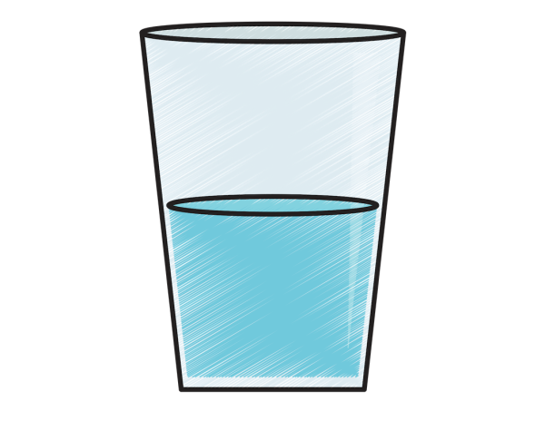 Стакан воды вектор