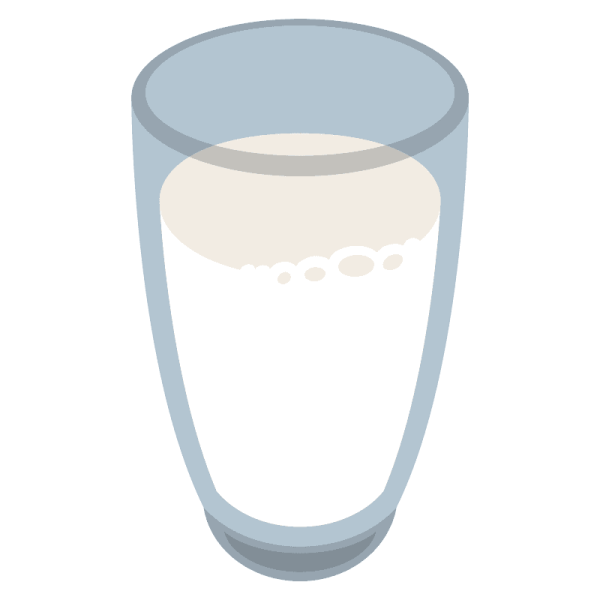 Стакан молока без фона