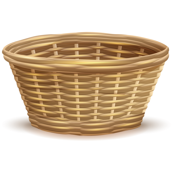 Плетеная корзинка вектор