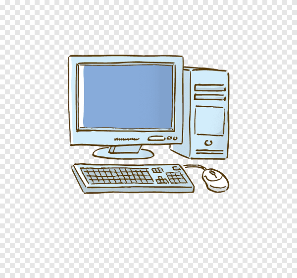 Компьютер мультяшный