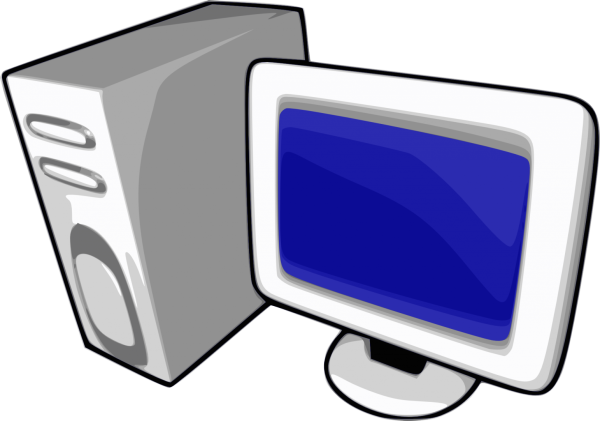 Компьютер мультяшный