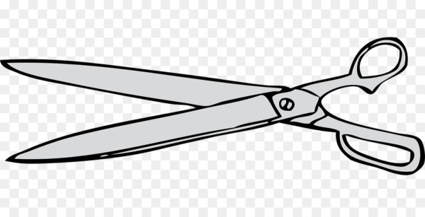 Ножницы в мультяшном стиле