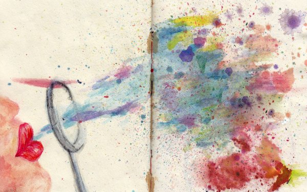 Рисунки красками