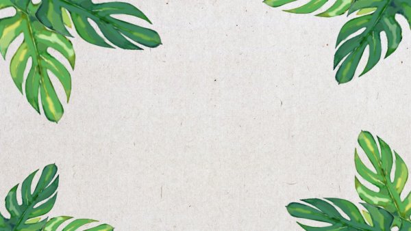 Фреска тропические листья