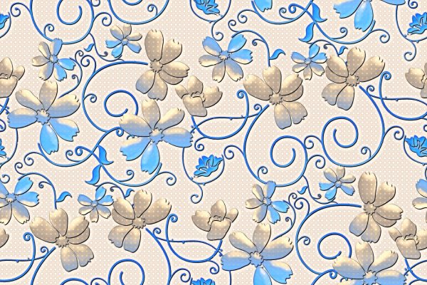 Бесшовный цветочный узор