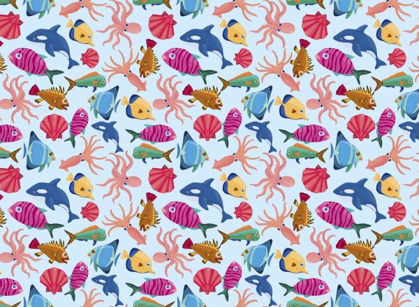 Бесшовные фоны - детские
